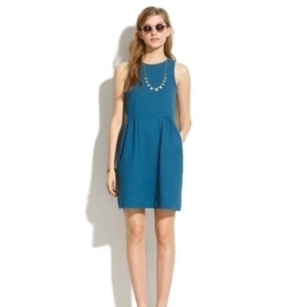 Madewell Keynote Ponte Sleeveless Blue Dress XS